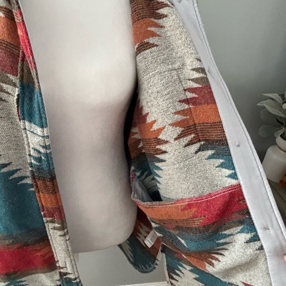 Aris Multicolor Patterned Utility Jacket - image 6